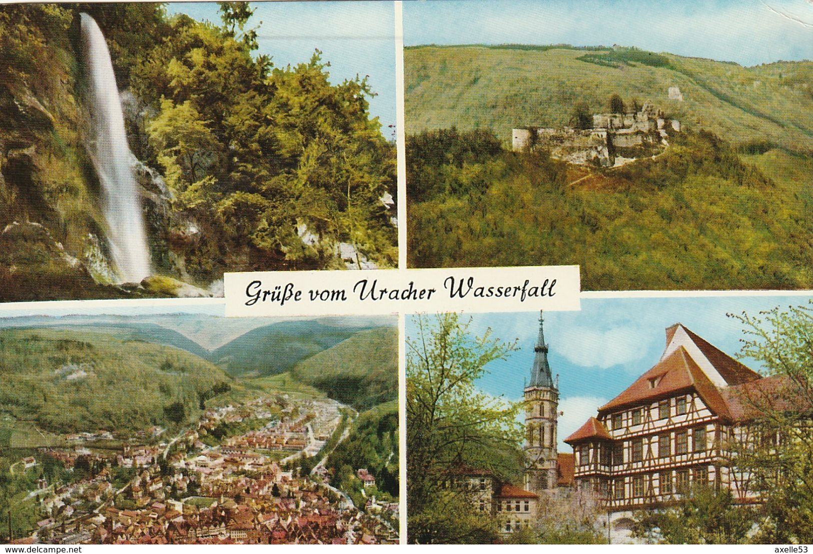 Uracher Wasserfall  Allemagne (2074) Cspm Gf Couleur - Bad Urach