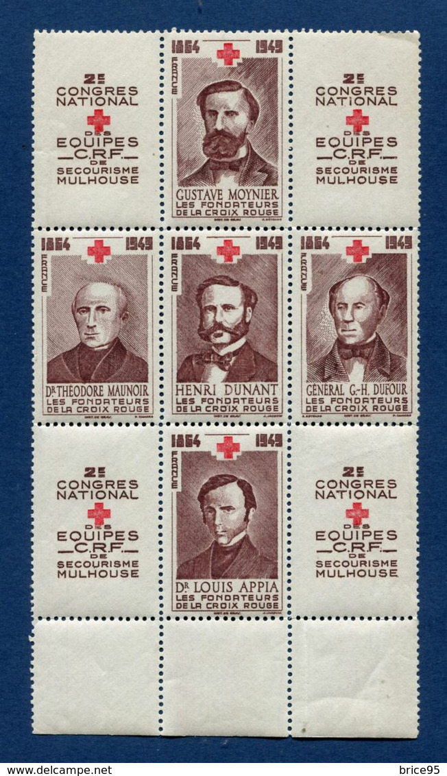 France - érinnophilie - Croix Rouge - Vignette - Neuf Sans Charnière - 1949 Mulhouse - Rotes Kreuz