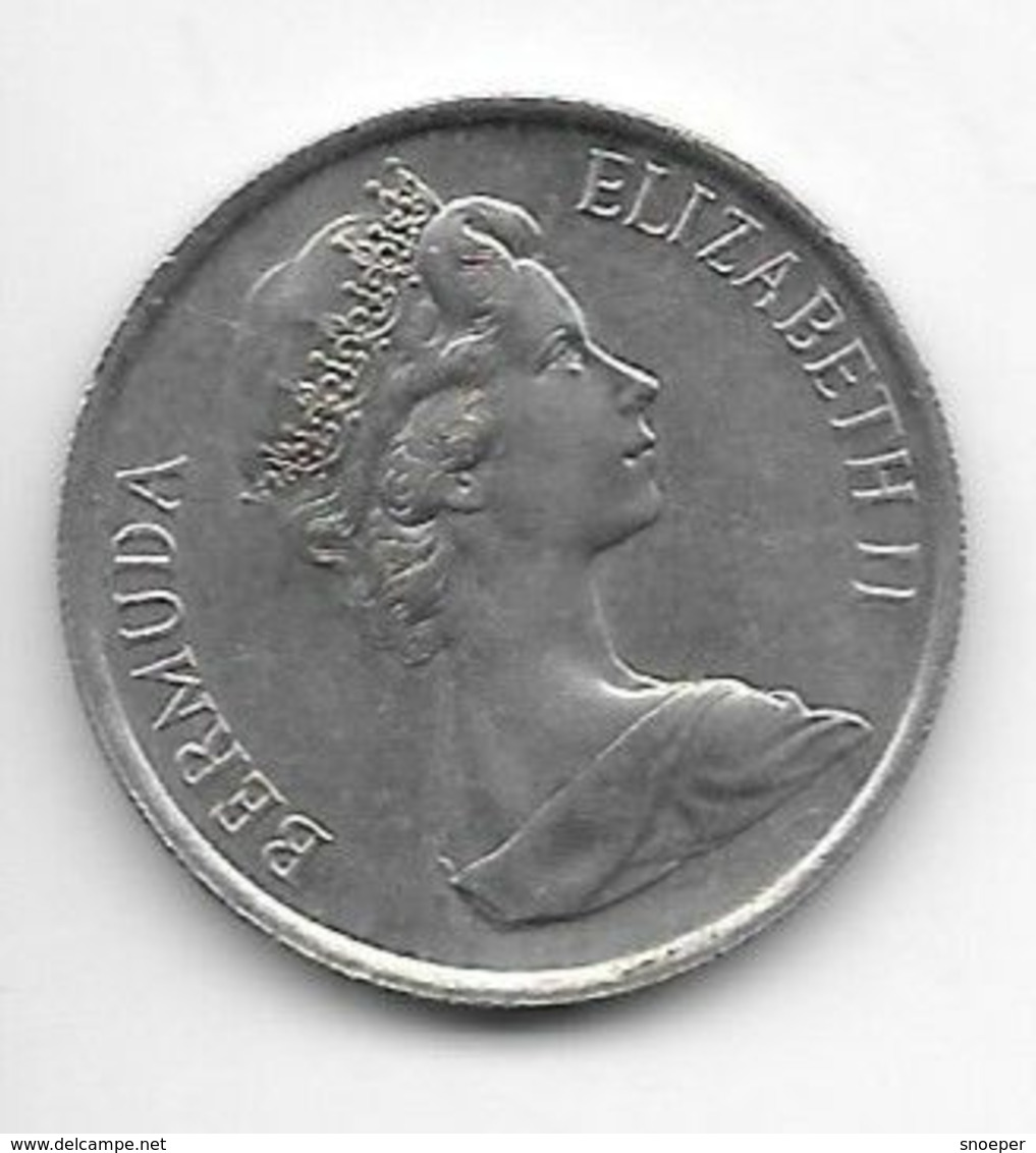 *bermuda 25 Cents 1981  Km 18  Unc/ms63 - Bermuda