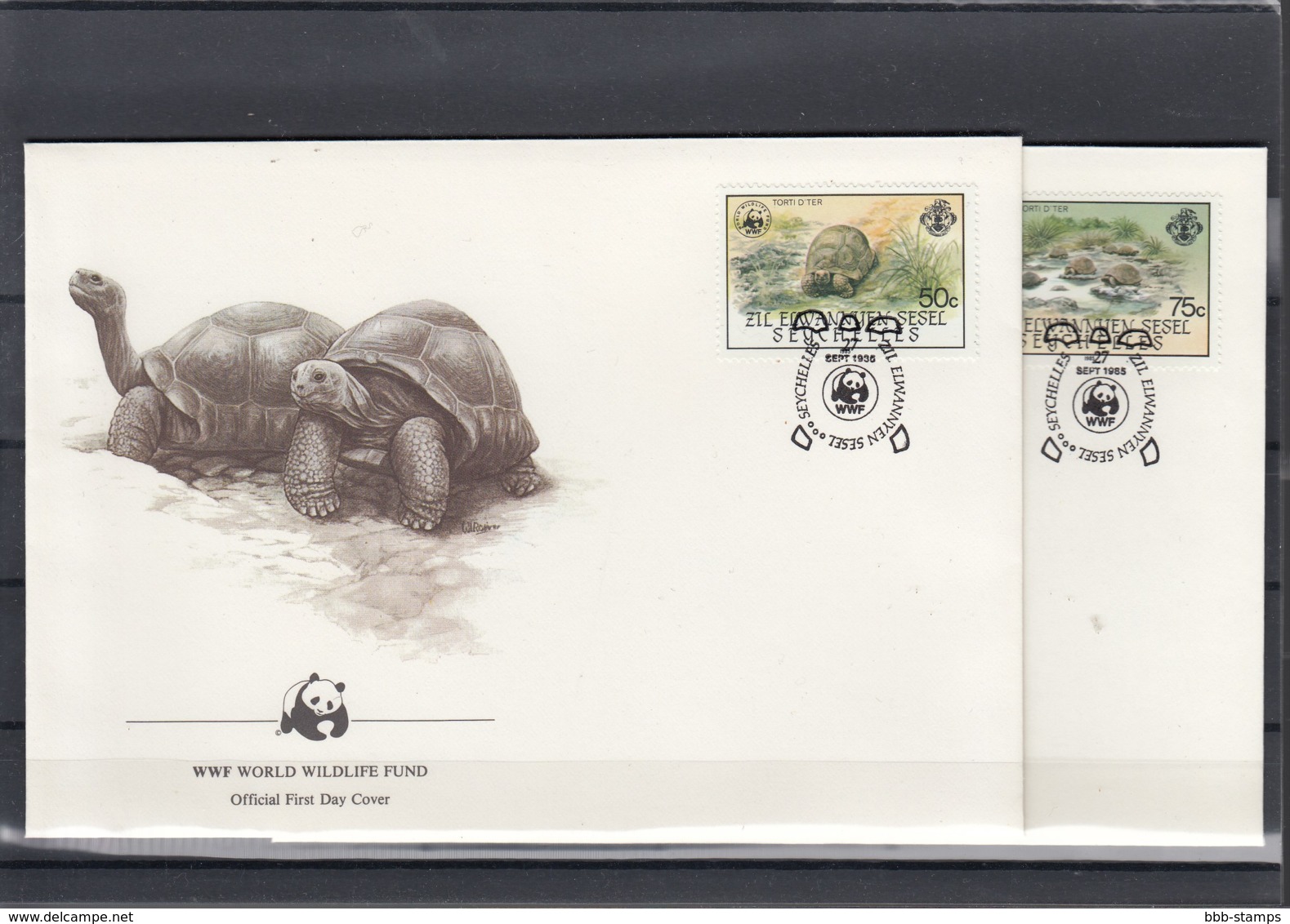 WWF Issue Michel Cat.No. Seychellen Äußere 104/107 FDC - FDC