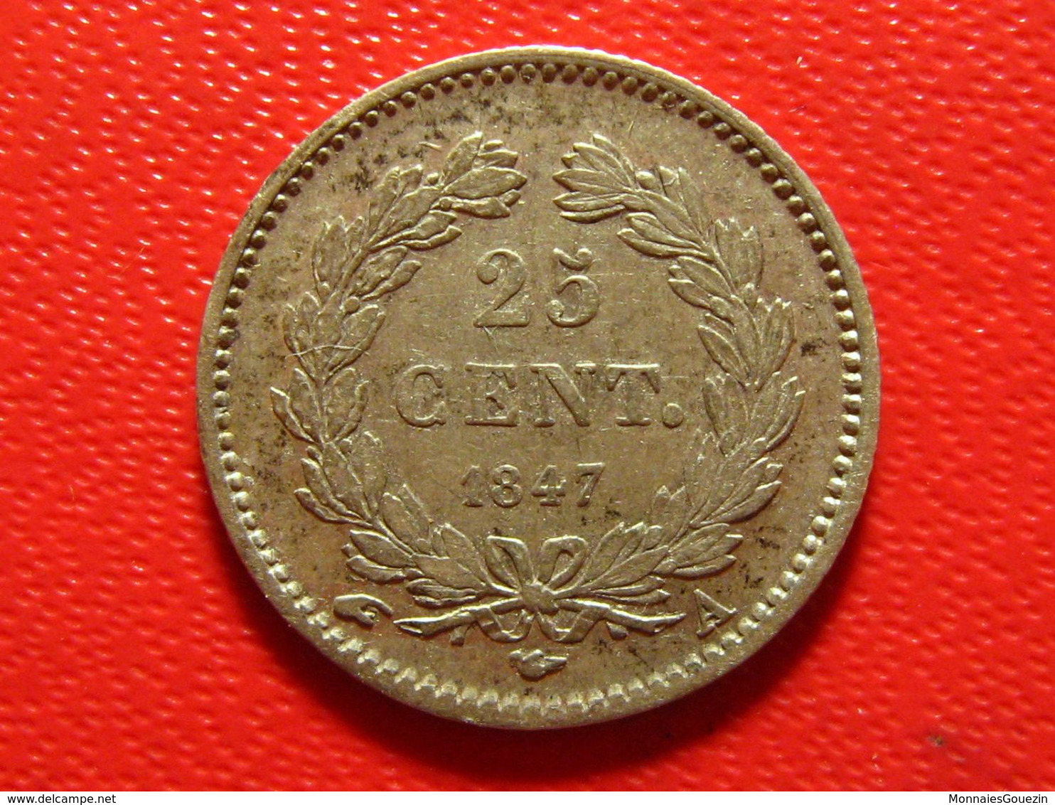 France - 25 Centimes 1847 A Paris Louis Philippe 4236 - 25 Centimes