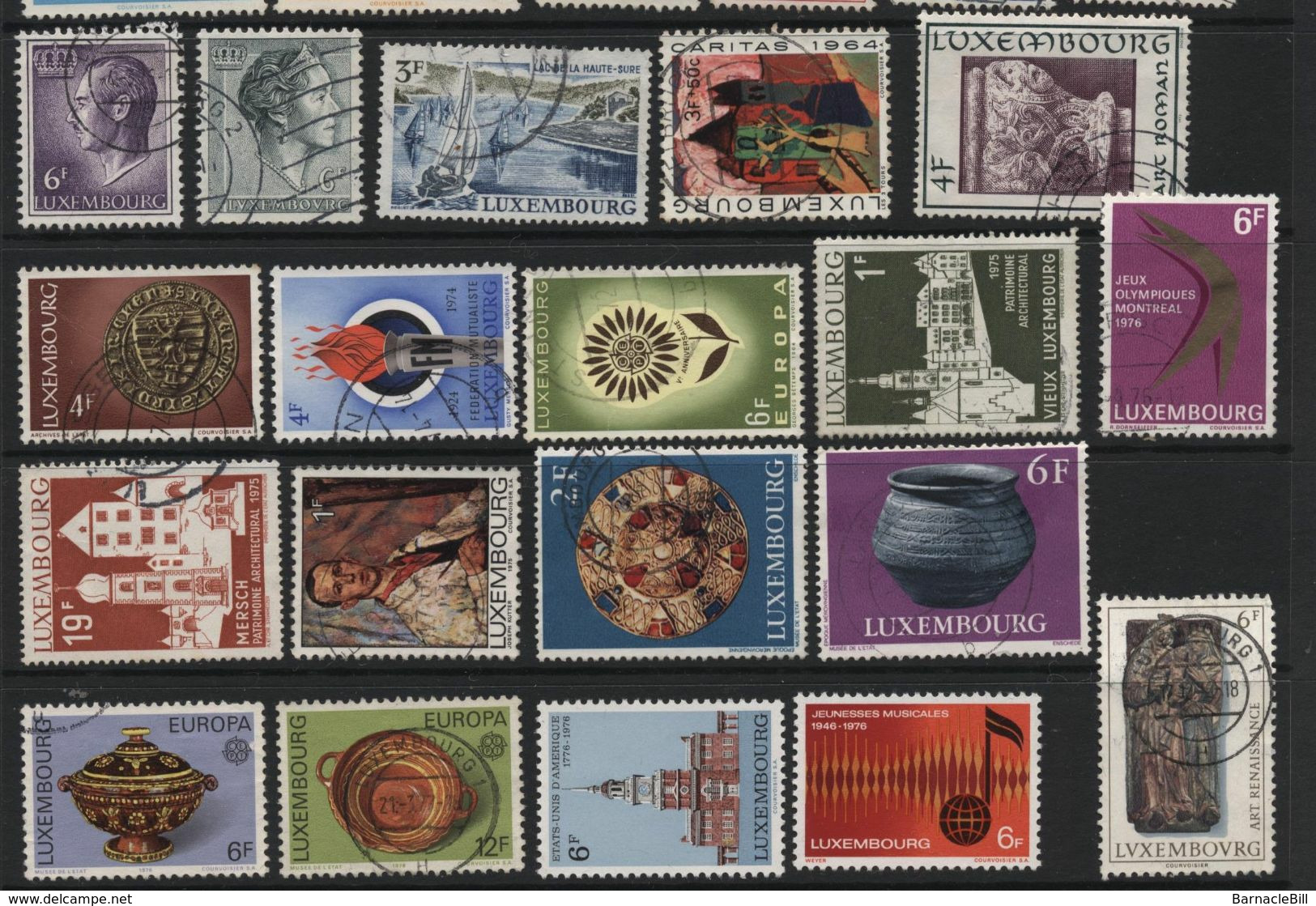 Luxembourg (63) 1960-80 100 Different Stamps. Used & Unused. - Collections