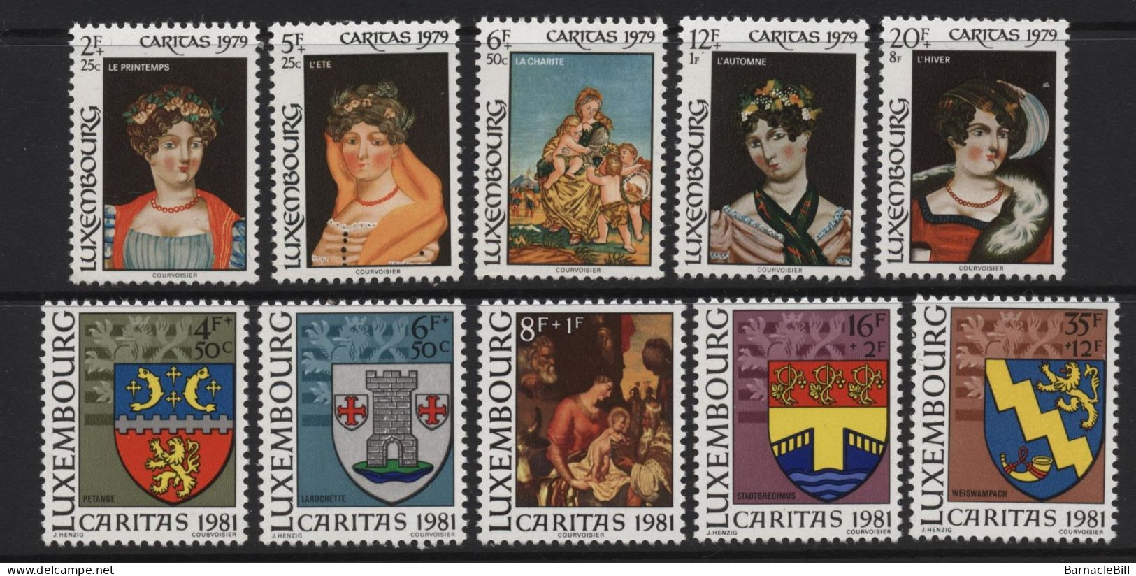 Luxembourg (64) 1976-81. 8 Different Sets. Unmounted Mint. - Andere & Zonder Classificatie