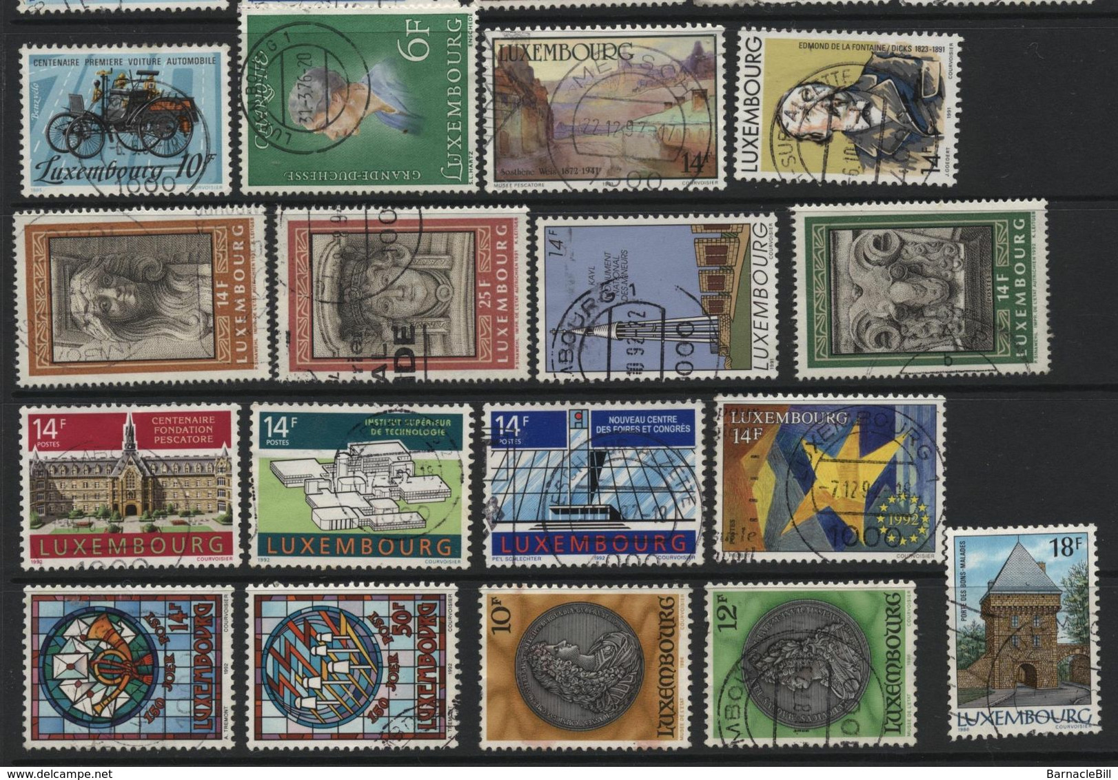 Luxembourg (67) 1960-90 50 Different Stamps. Used & Unused. - Collections