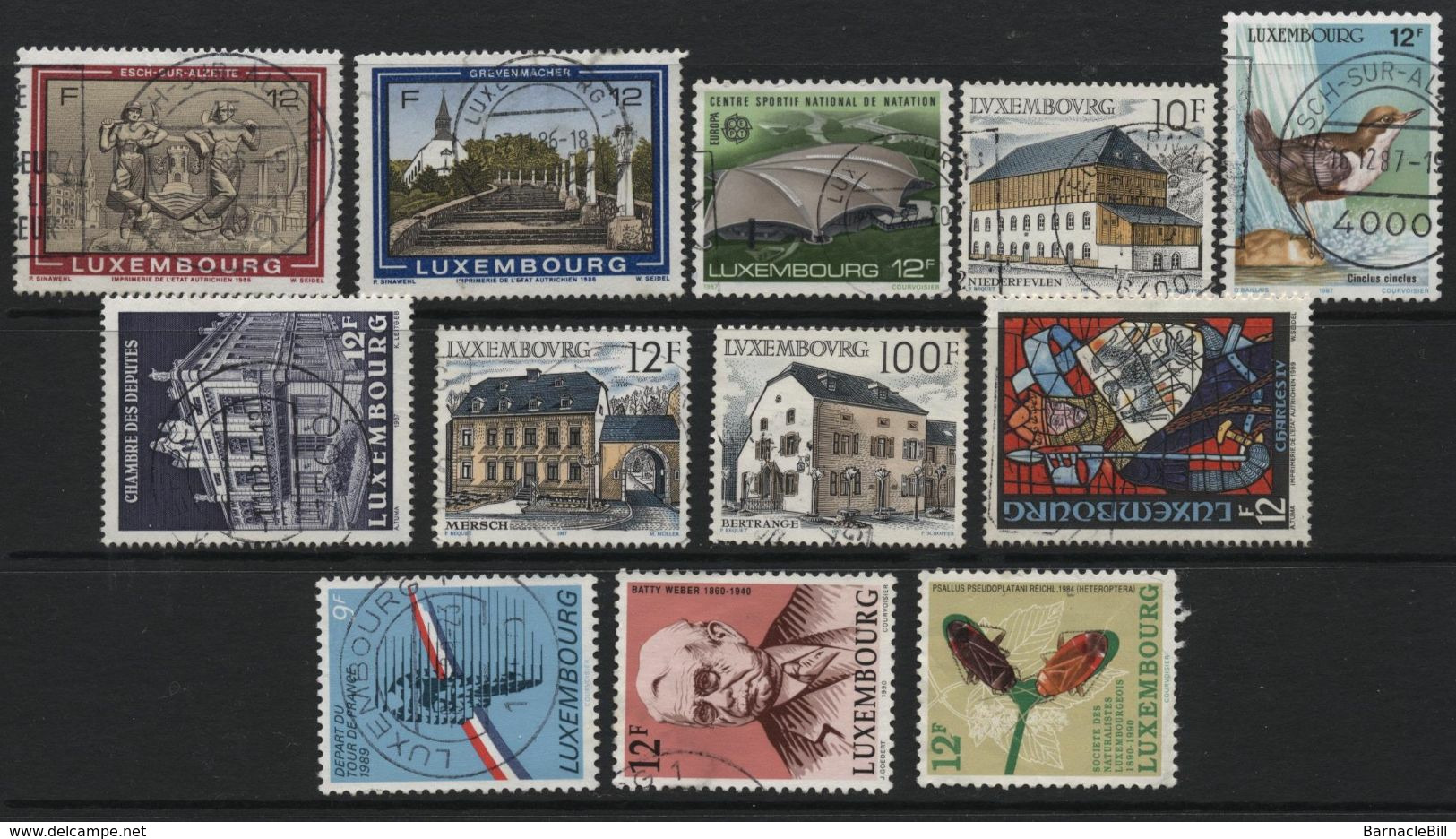 Luxembourg (67) 1960-90 50 Different Stamps. Used & Unused. - Collections