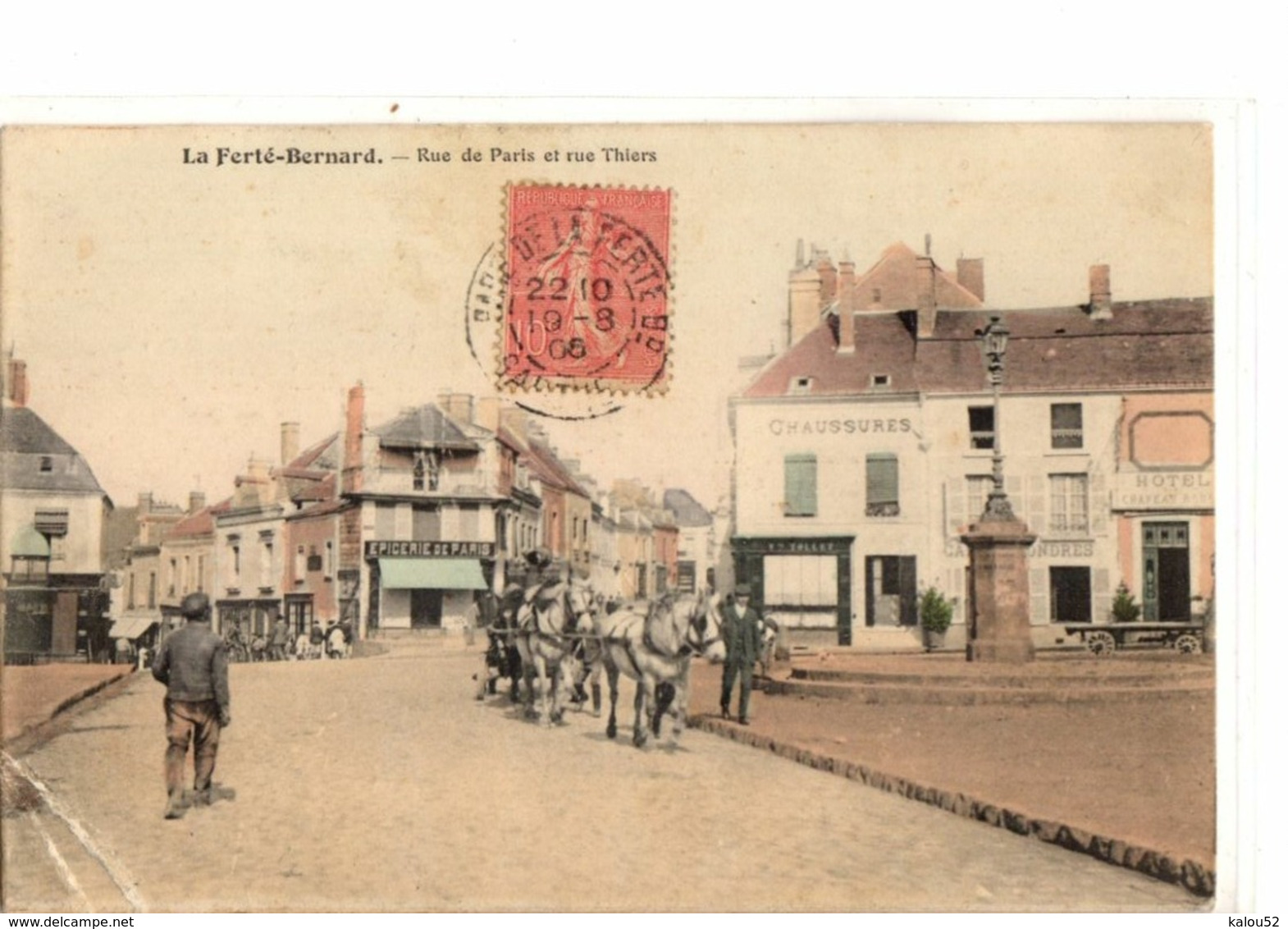 LA FERTE BERNARD         //              RUE DE PARIS ET RUE DE THIERS - La Ferte Bernard