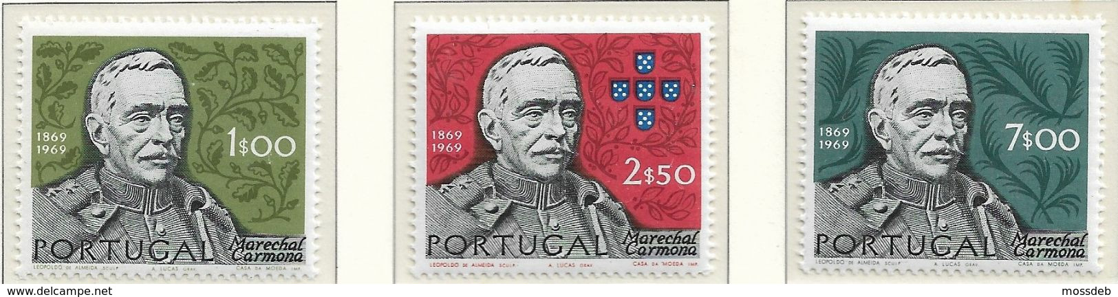 PORTUGAL 1970 MARECHAL CARMONA - Altri & Non Classificati