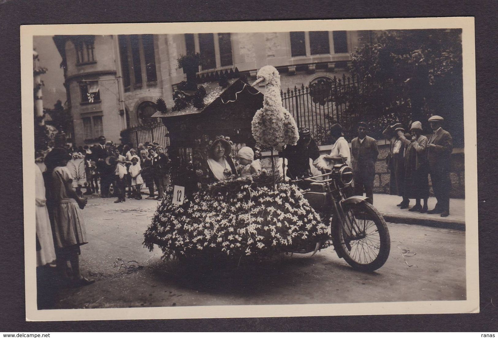 CPA Suisse Helvétia Schweiz Svizzera Non Circulé Carte Photo Montreux Lausanne Moto Side Car Motor - Mon