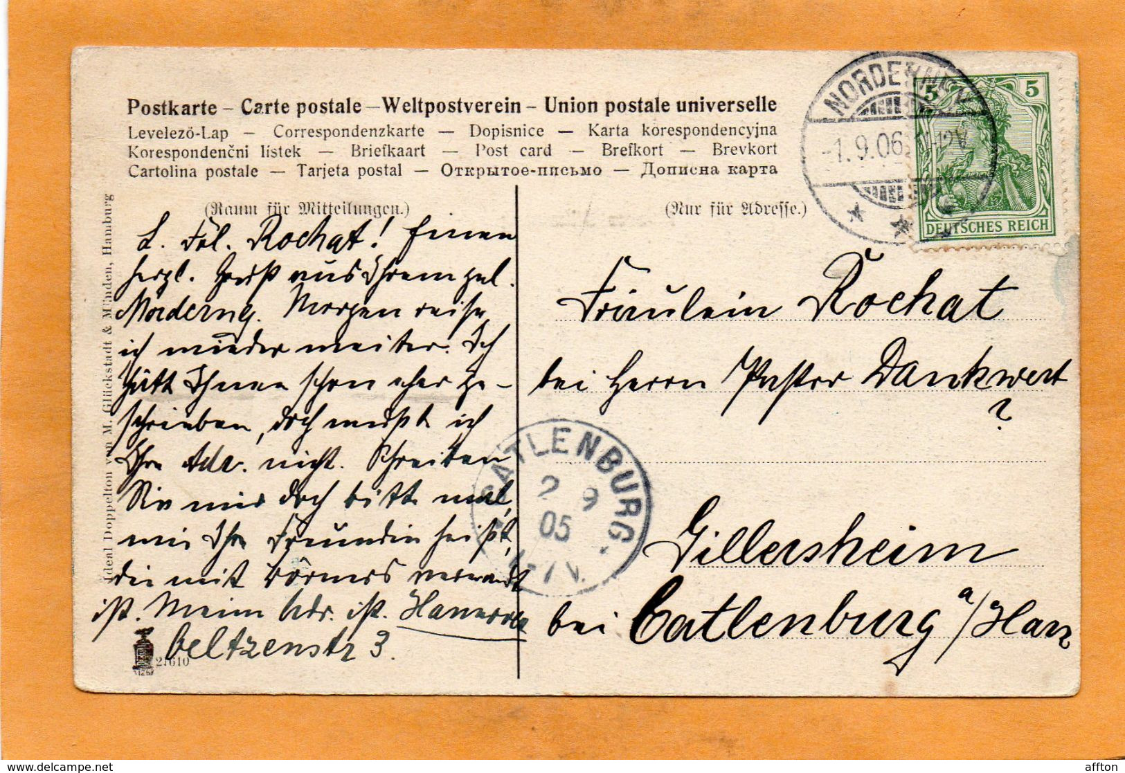 Norderney Germany 1900 Postcard - Norderney