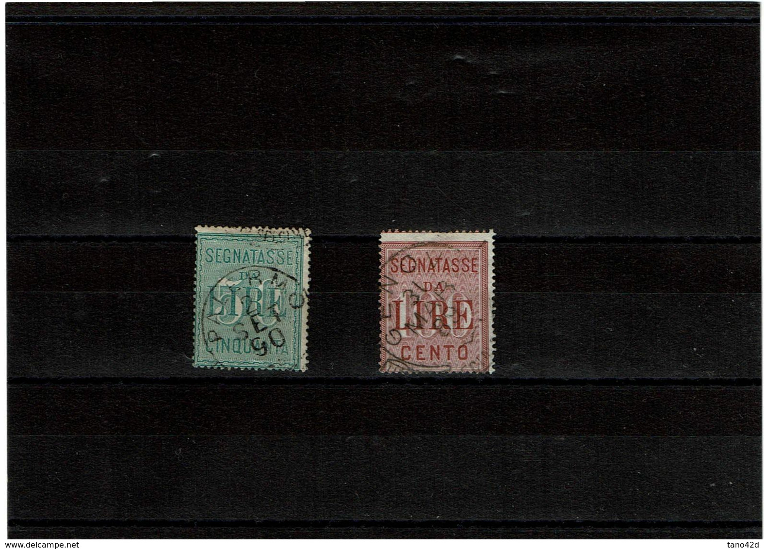 LRD11 - ITALIE REGNE UMBERTO I SEGNATASSE SERIE COMPLETE OBLITEREE - Postage Due