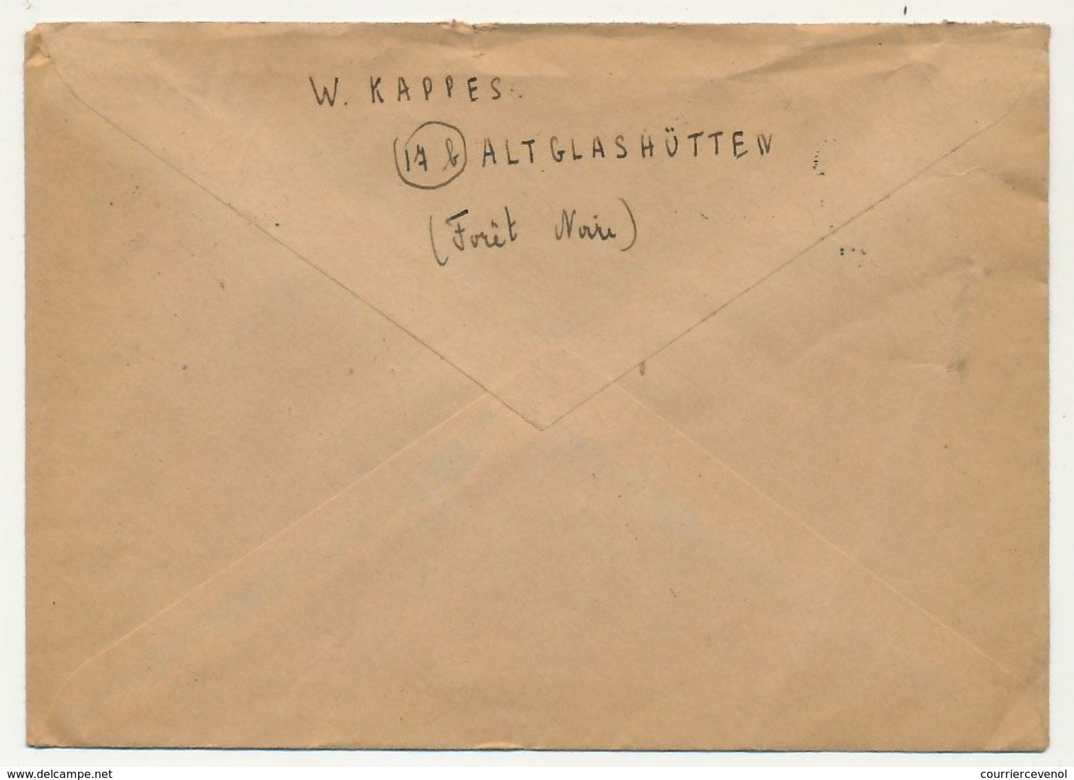 Zone D'Occupation F. - Deux Enveloppes Affranchissements Composés (Blasons) - Altglash 1947 - Sonstige & Ohne Zuordnung