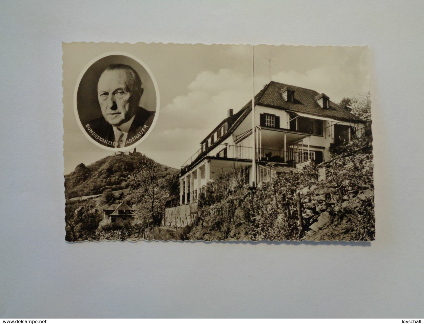 Rhöndorf A. Rh. - Haus Adenauer Mit Blick Auf Den Drachenfels. - Röhndorf