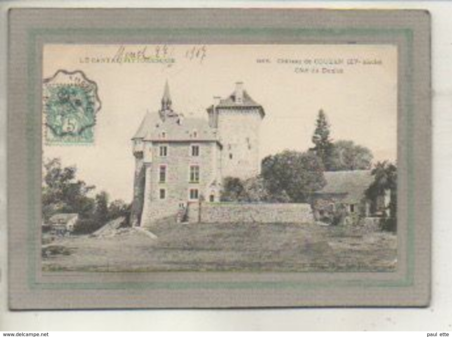 CPA - (15) COUZAN - Aspect Du Château En 1907 - Saint-Mamet-la-Salvetat