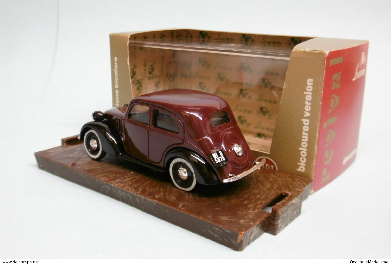 Brumm - FIAT 508 C BERLINA 1100 Bordeaux Réf. R31 BO 1/43 - Brumm