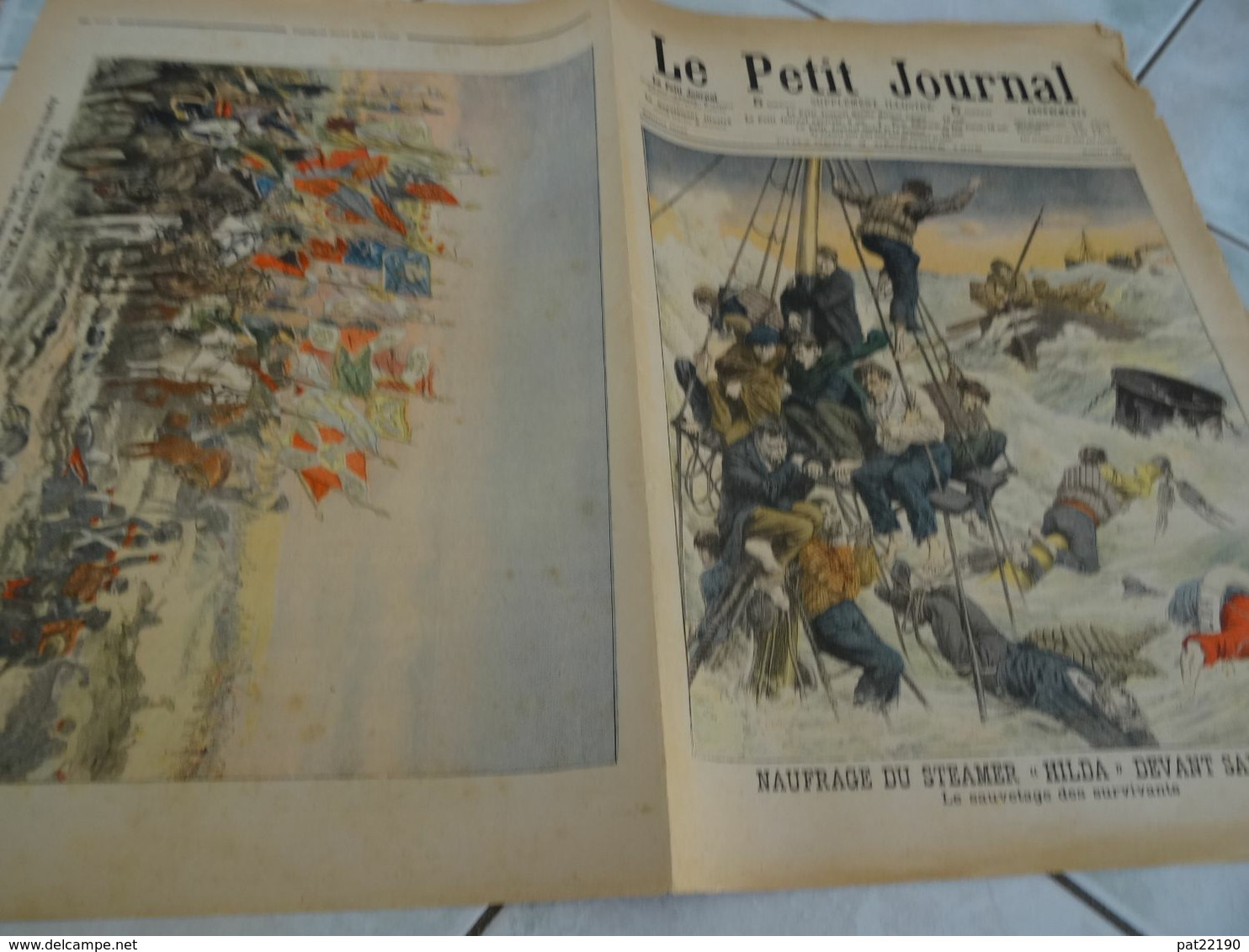 Le Petit Journal 1905 Le Naufrage Du Navire Hilda En Face De Saint Malo 35. Pierre Nissen Victime Pole Nord - Autres & Non Classés