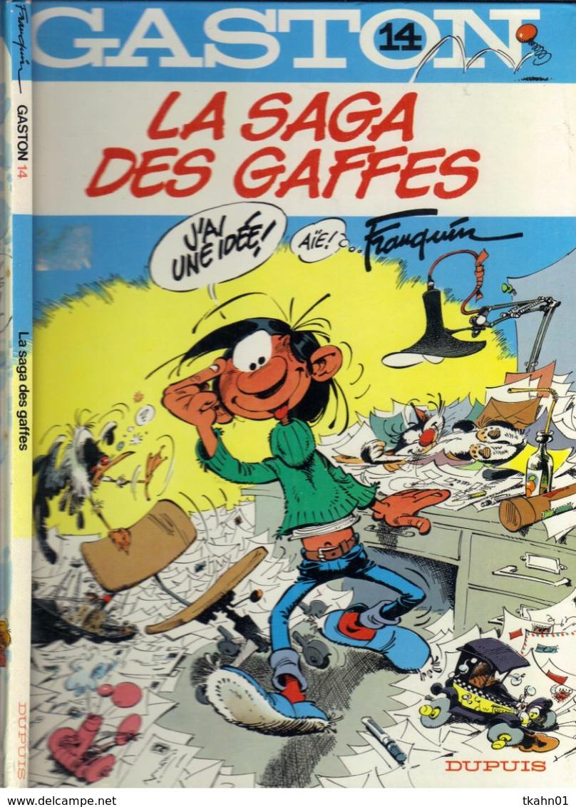 GASTON N° 14 E-O   " LA SAGA DES GAFFES  " DUPUIS DE 1982 - Gaston
