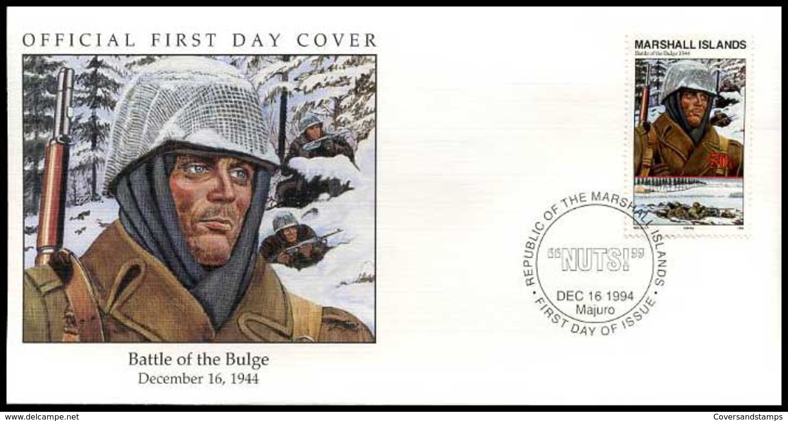 Marshall Islands - FDC - Battle Of The Bulge - Marshalleilanden