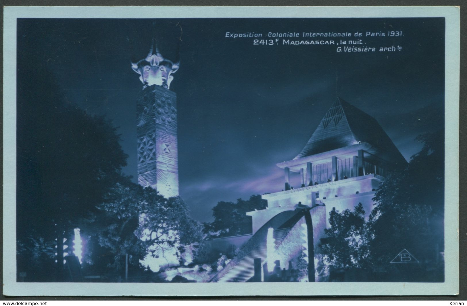 Exposition Coloniale Internationale Paris 1931 - La Nuit - Madagascar - Edit. Braun & Cie 2413f - Mostre