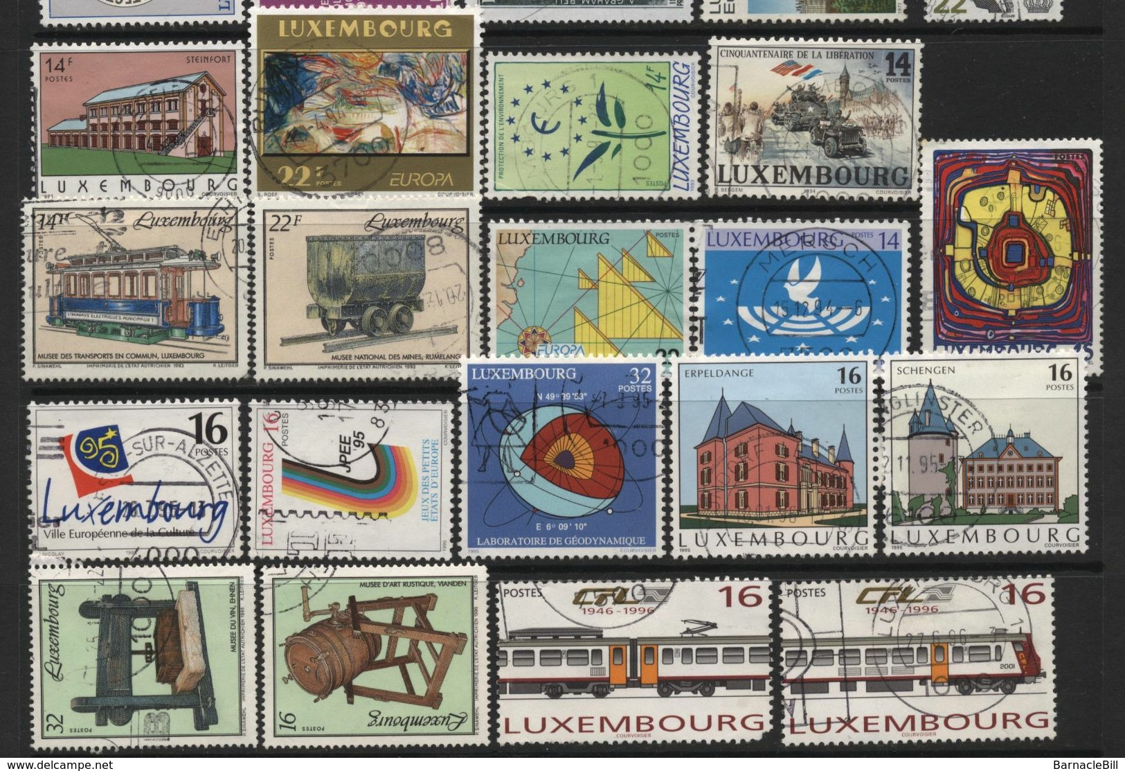 Luxembourg (68) 1948-97 50 Different Stamps. Used & Unused. - Collections