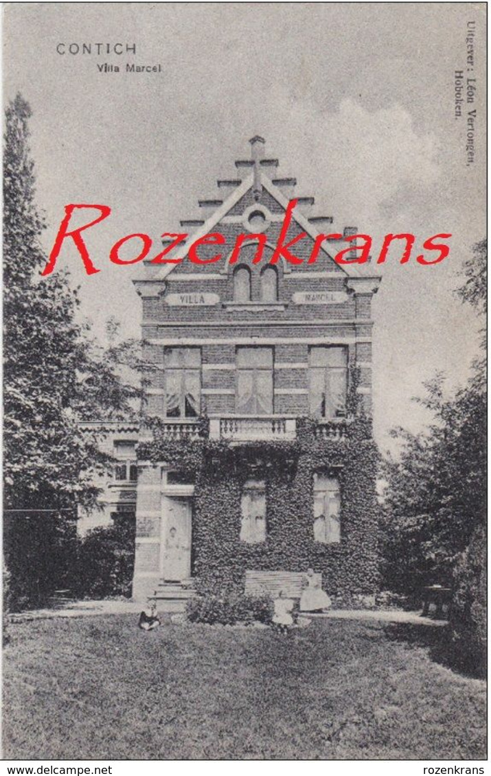 Kontich Contich Villa Marcel Uitg. Leon Vertongen Hoboken 1908 (In Zeer Goede Staat) - Kontich