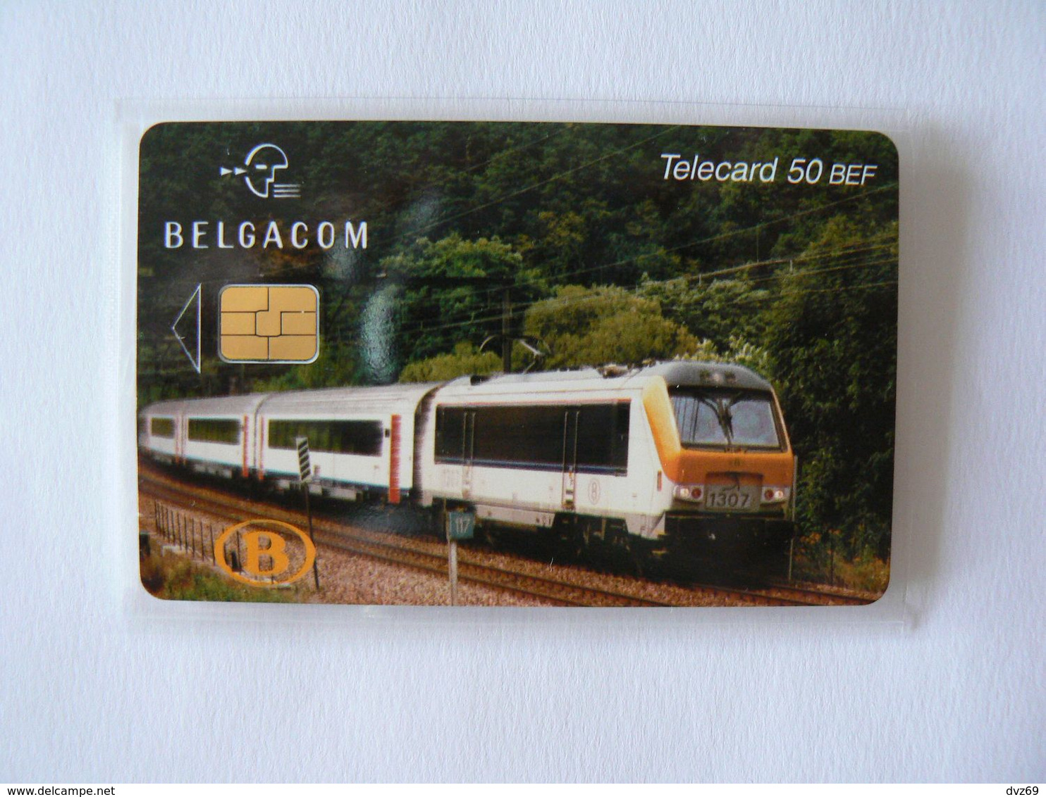 BELGACOM, Telecard TRAIN 50 BEF Rare De 2000, Seule, était Vendue Par Souscription Associée à Un Timbre En Feuillet + CP - Avec Puce