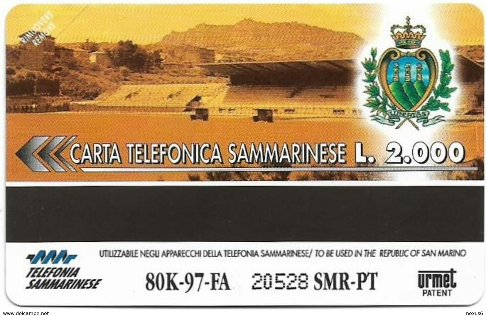 San Marino (URMET) - RSM-019 - 100th Anniv. Juventus - Agosto 1997 - 06.1997, 2.000L, 80.000ex, Mint - Saint-Marin