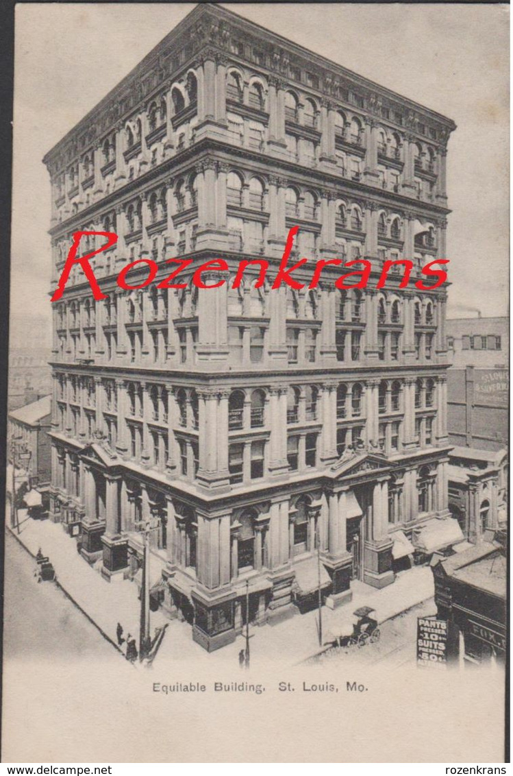 DEMOLISHED !!! St. Louis Mutual Life Insurance Building 1871  Equitable Building Missouri VERY RARE POSTCARD - St Louis – Missouri