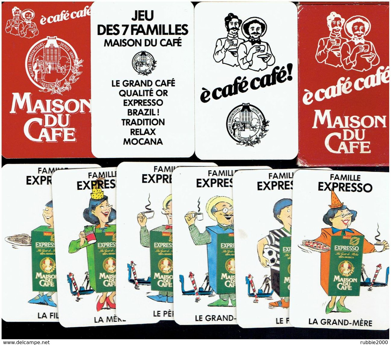 LA MAISON DU CAFE JEU DES 7 FAMILLES JEU PUBLICITAIRE DE CARTES A JOUER - Autres & Non Classés