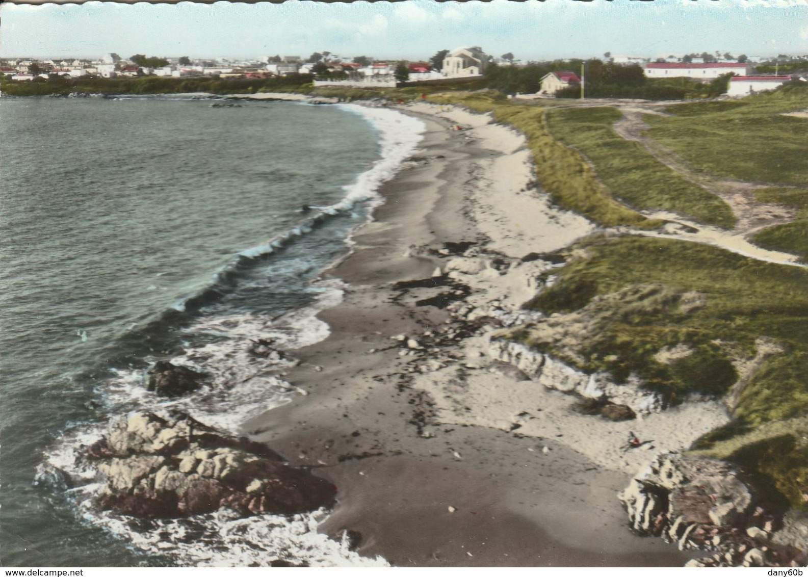 CPSM.GF . 85 . NOIRMOUTIER . L'HERBAUDIERE . VUE AERIENNE - Noirmoutier