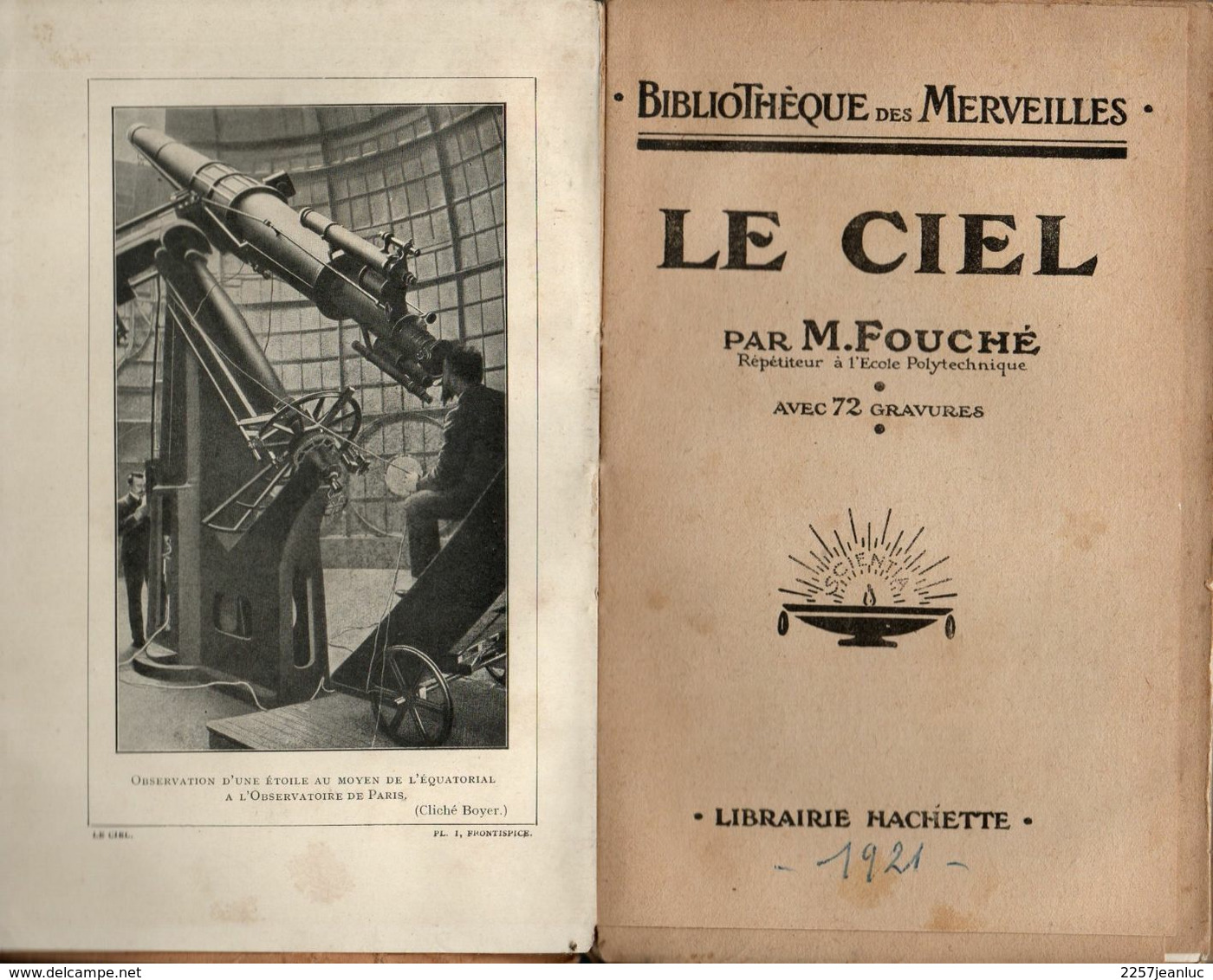 Bibliothèque Des Merveilles 1921 - M.Fouché Le Ciel - Sterrenkunde