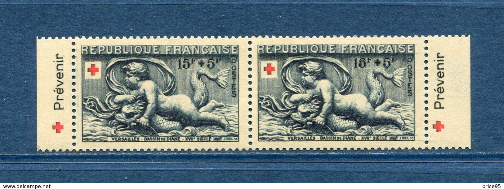 France - Croix Rouge - érinnophilie - Vignette Carnet Croix Rouge 1952 - Neuf Sans Charnière - 1952 - Rode Kruis