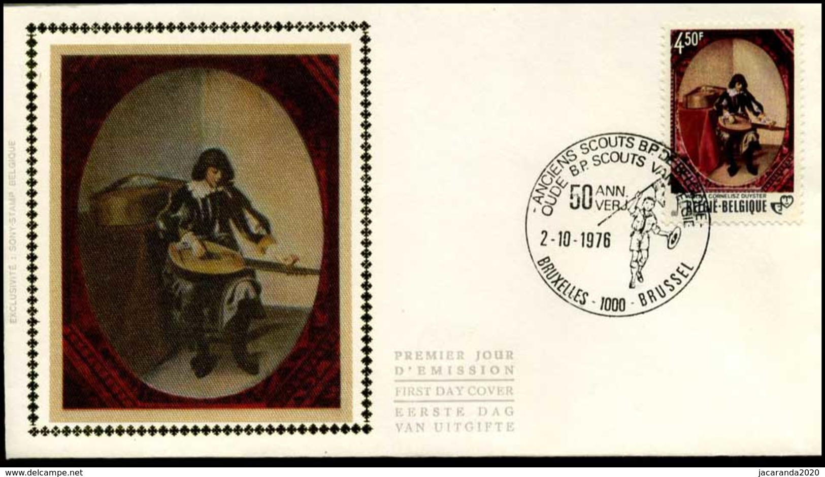 1827 - FDC Zijde - Jeugdfilatelie  #4 - 1981-1990