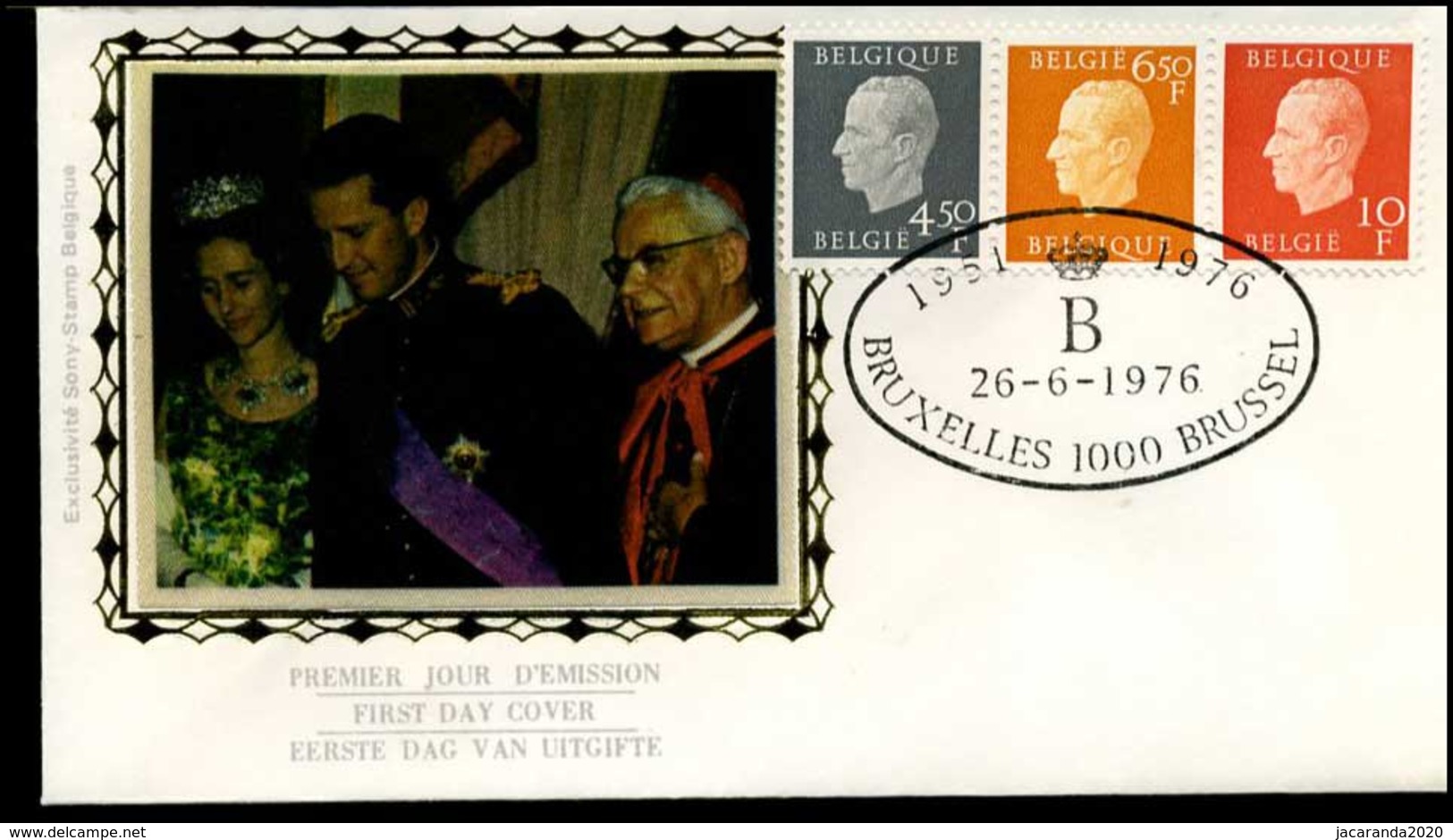 1811+1812+1813 - FDC Zijde - Koning Boudewijn  #5 - 1981-1990