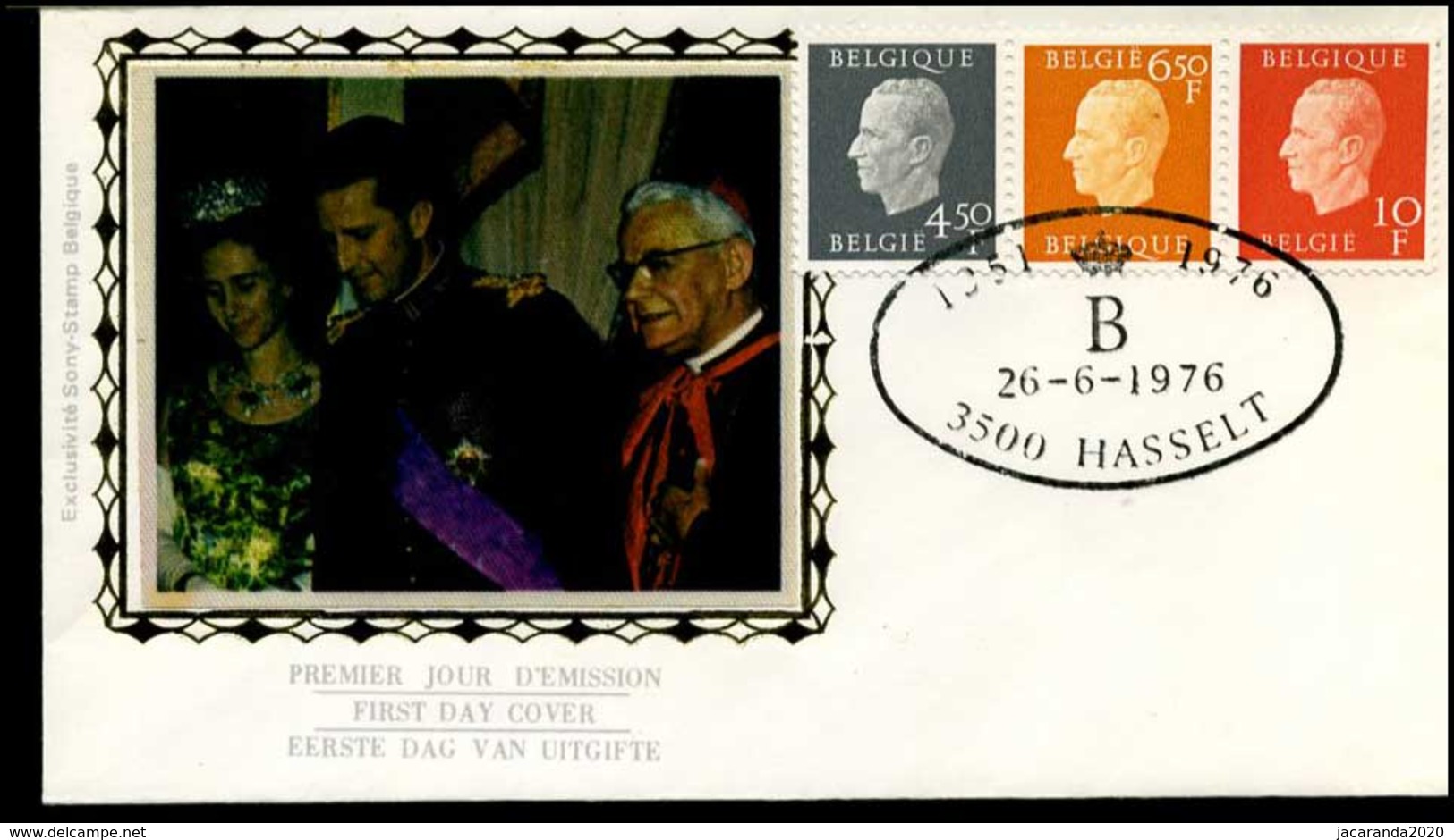 1811+1812+1813 - FDC Zijde - Koning Boudewijn  #4 - 1981-1990
