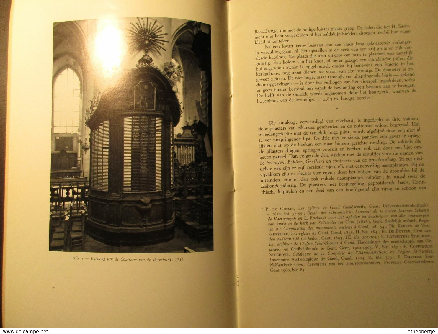 De 'modelle' Van De Kataloog Van De 'Confrerie Van De Berechtinge' In De Sint-Niklaaskerk Te Gent - 1968 - Histoire