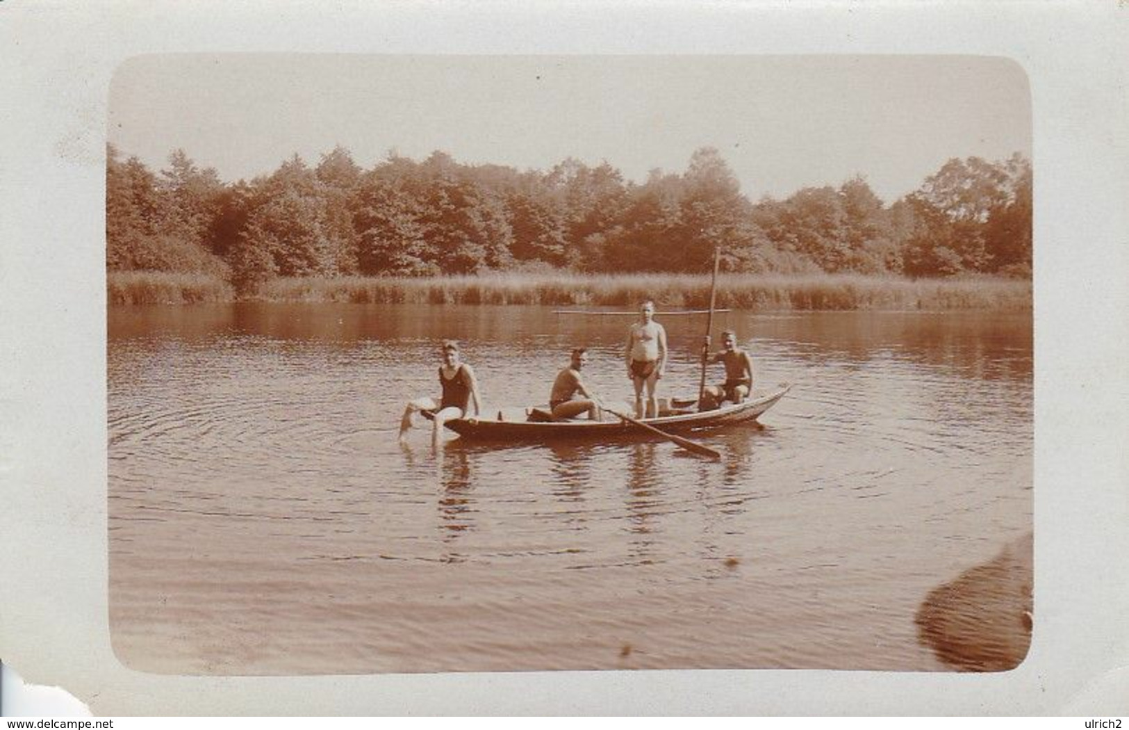 AK Foto Männer In Ruderboot - Ca. 1910  (51774) - Aviron