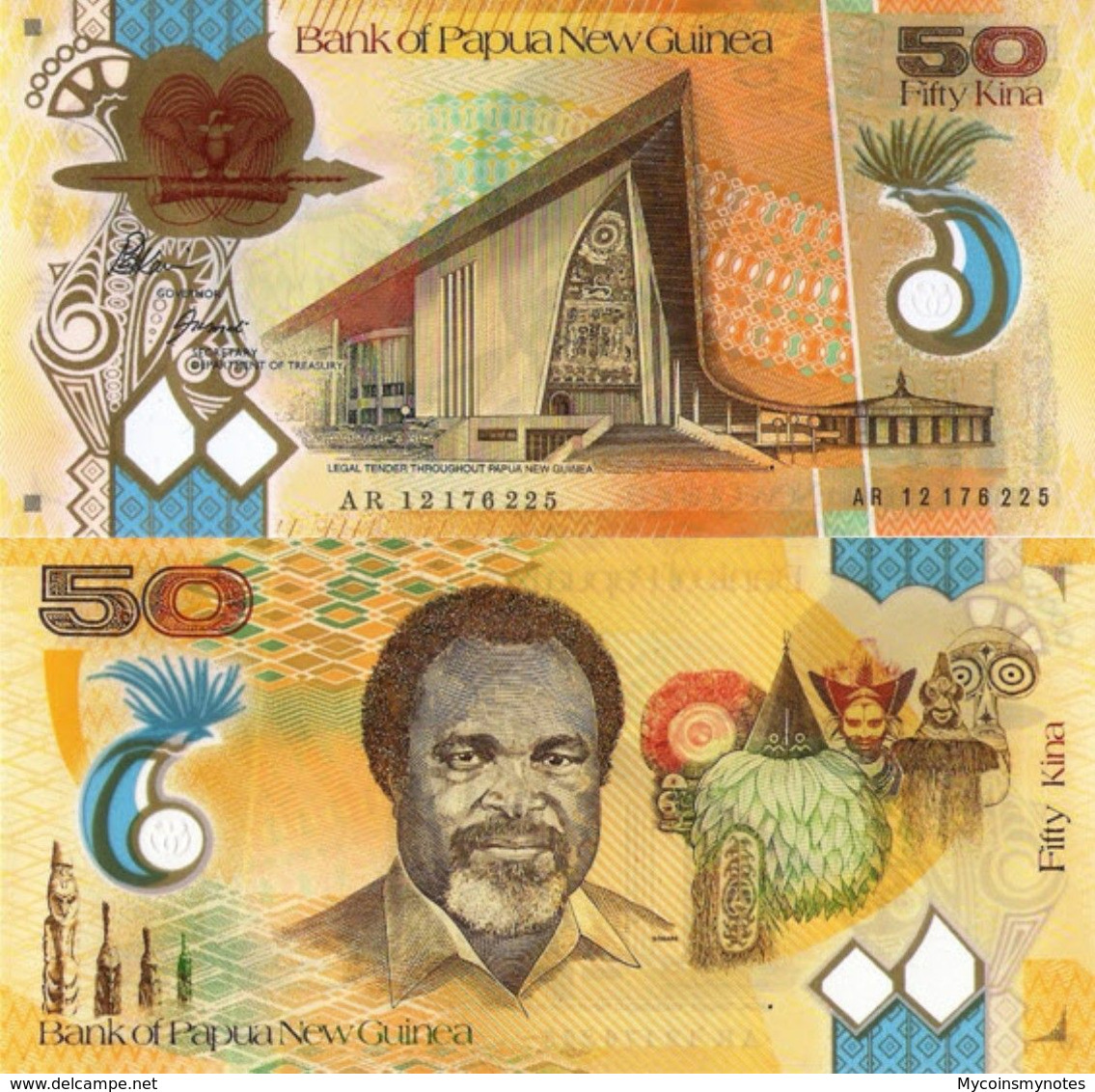 PAPUA NEW GUINEA, 50 Kina, 2012, Polymer, P32b, UNC - Papoea-Nieuw-Guinea