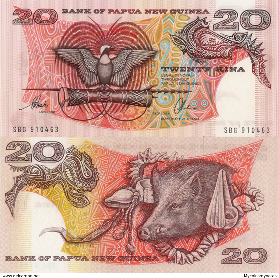 PAPUA NEW GUINEA, 20 Kina, 1996, P10b, UNC - Papua-Neuguinea