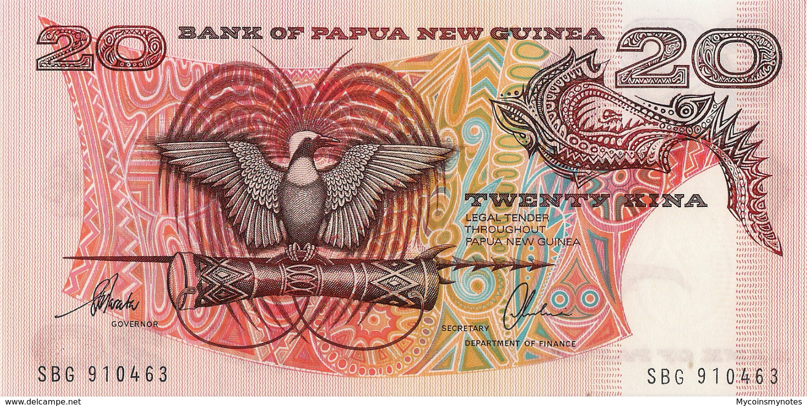 PAPUA NEW GUINEA, 20 Kina, 1996, P10b, UNC - Papua-Neuguinea