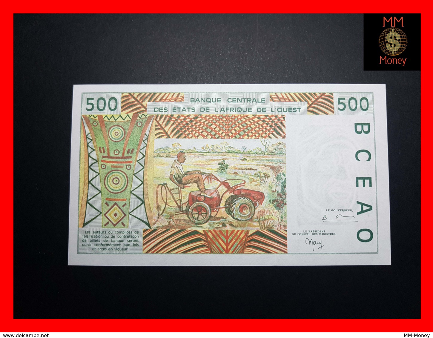 WEST AFRICAN STATES WAS T  TOGO 500 Francs 1999 P. 810 Tj  UNC - Stati Dell'Africa Occidentale