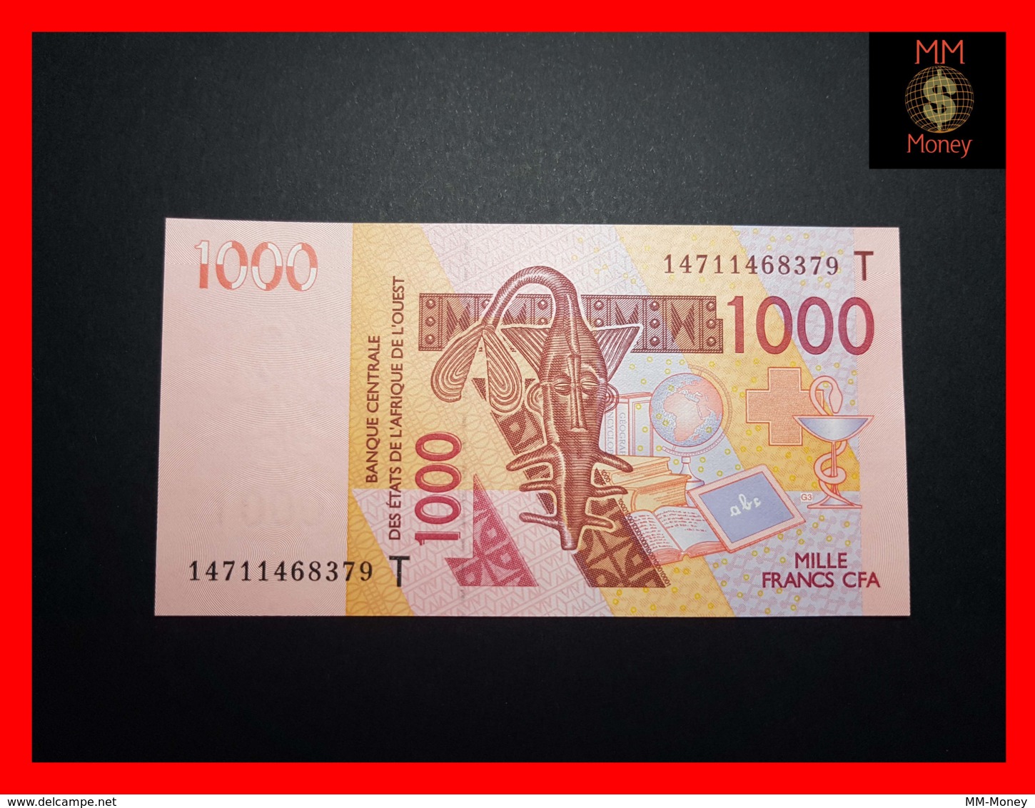 WEST AFRICAN STATES WAS "T  Togo"   1.000 1000 Francs  2014  P. 815 Tn   UNC - West African States