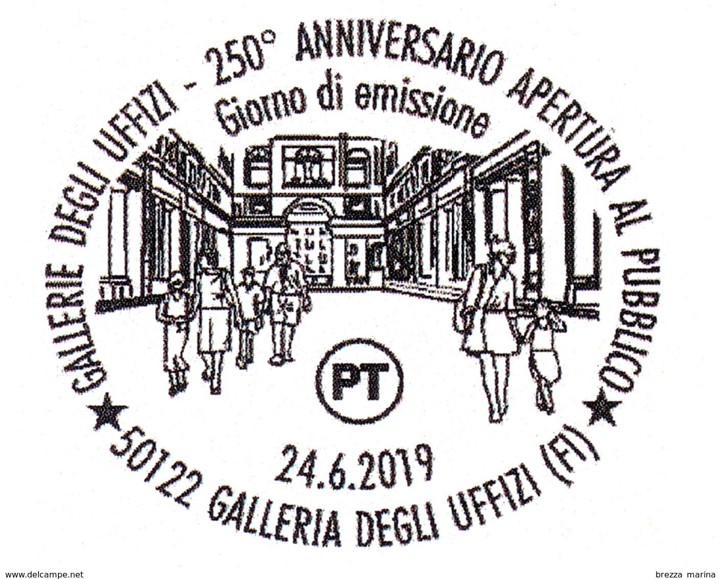 Nuovo - MNH - ITALIA - 2019 - 250 Anni Delle Gallerie Degli Uffizi (Firenze) – Cortile - Loggiato - B - 2011-20:  Nuovi