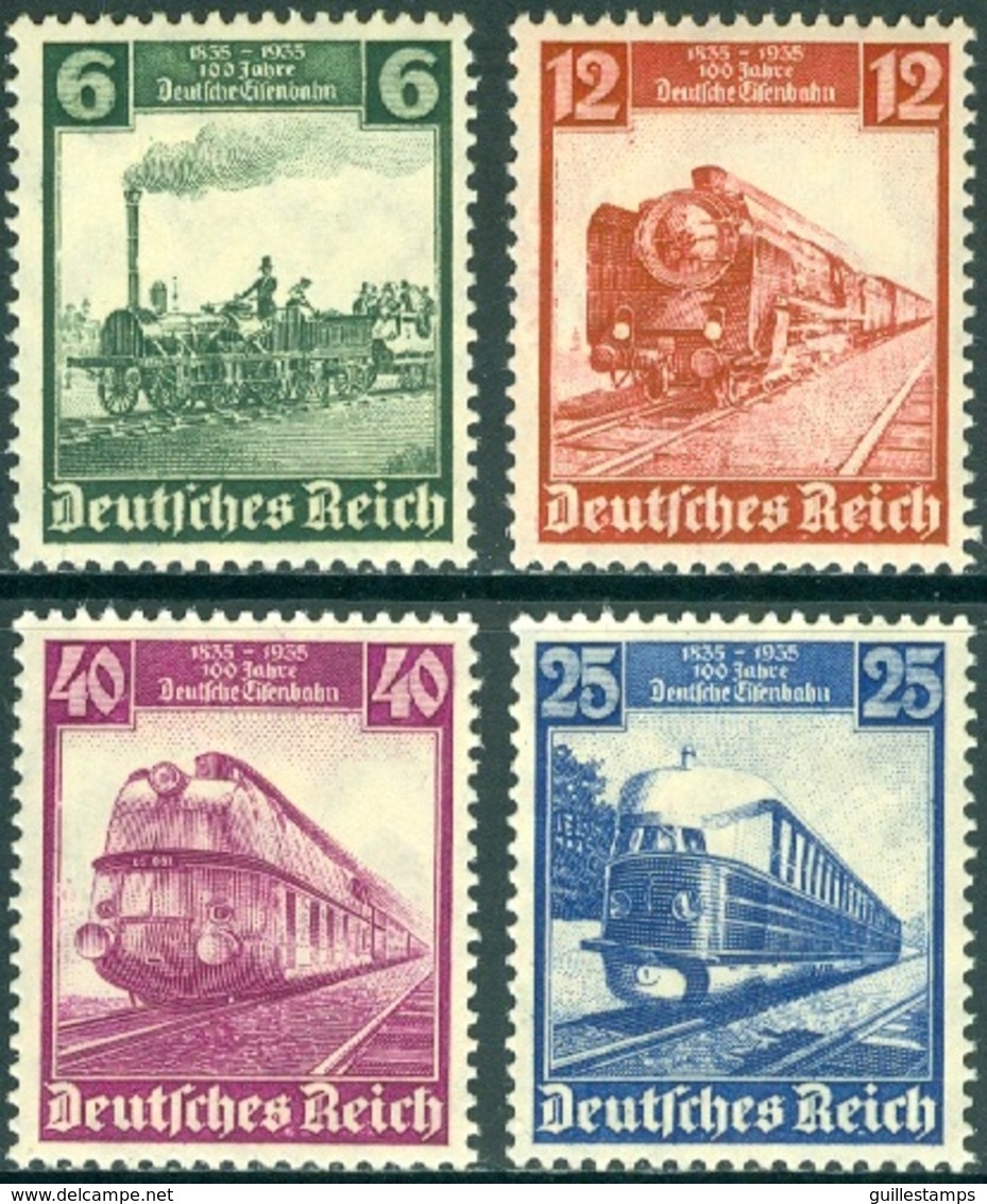 GERMANY 1935 RAILWAYS CENTENARY** (MNH) - Unused Stamps