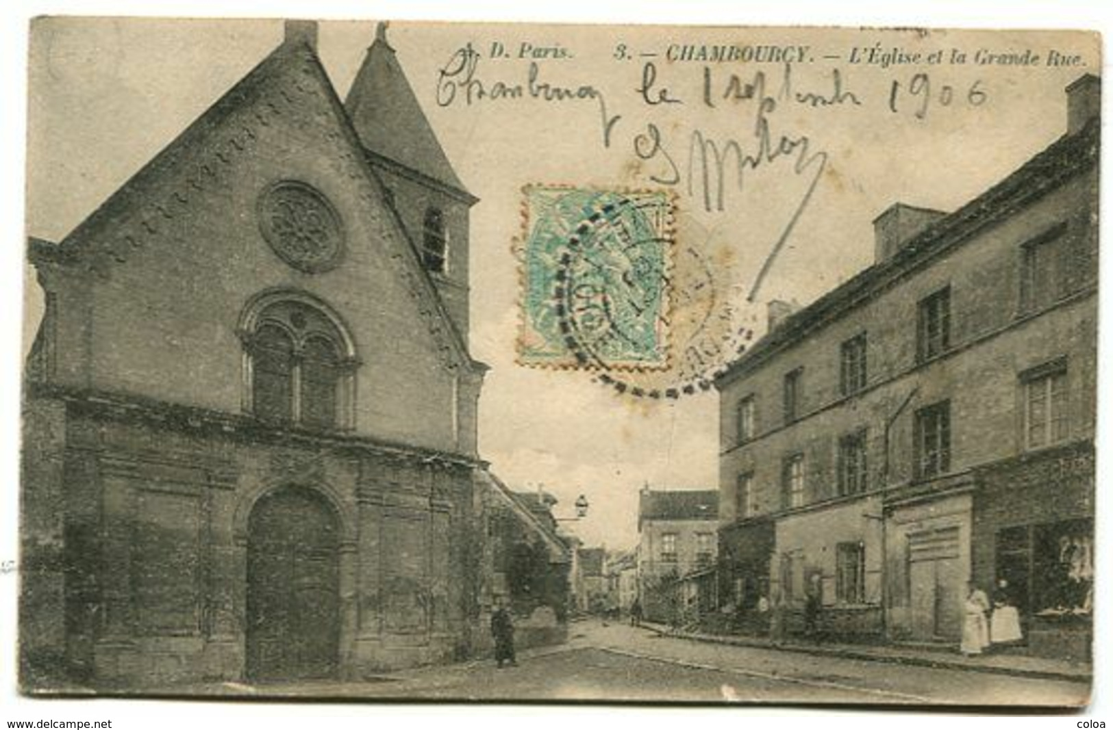 CHAMBOURCY L’Eglise Et La Grande Rue - Chambourcy