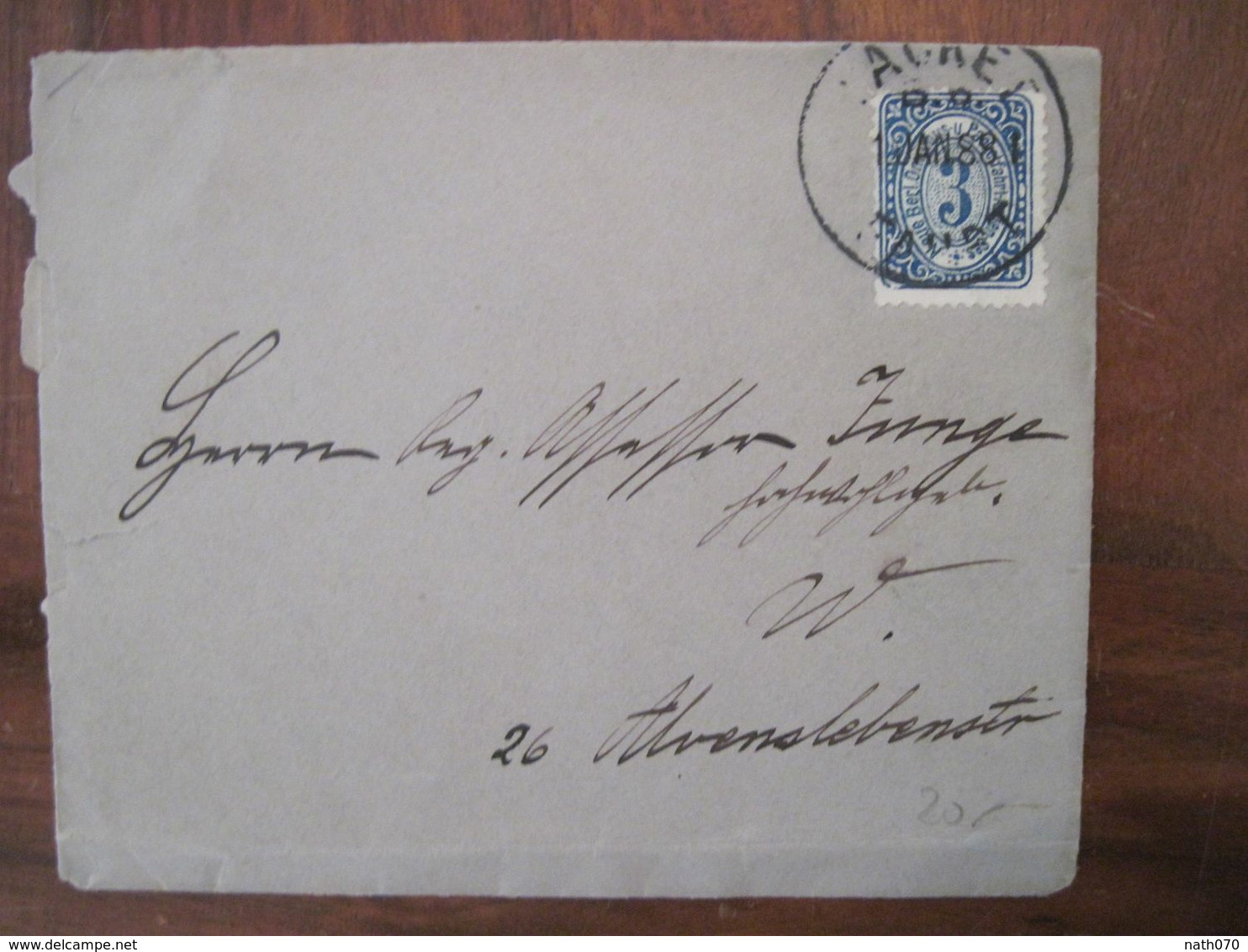 1888 Packet Fahrt Privat Brief Post Cover Deutsches Reich Allemagne DR Poste Privée Friedrichstadt - Privatpost