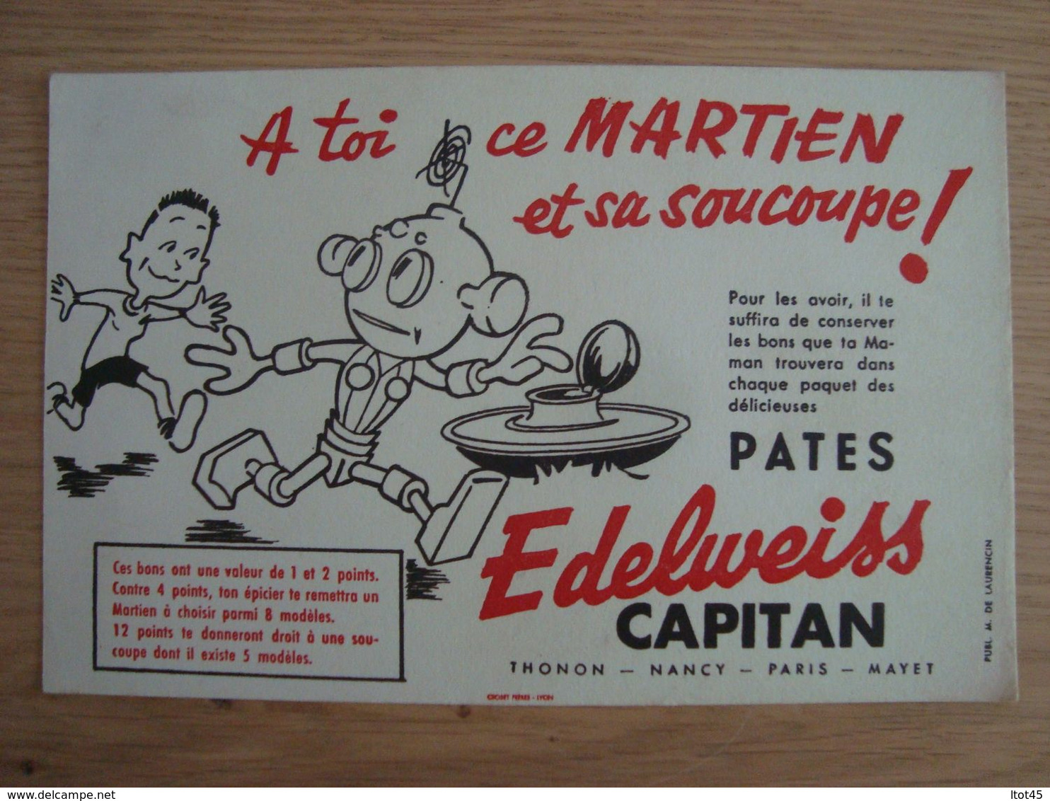 BUVARD PATE EDELWEISS CAPITAN - Levensmiddelen