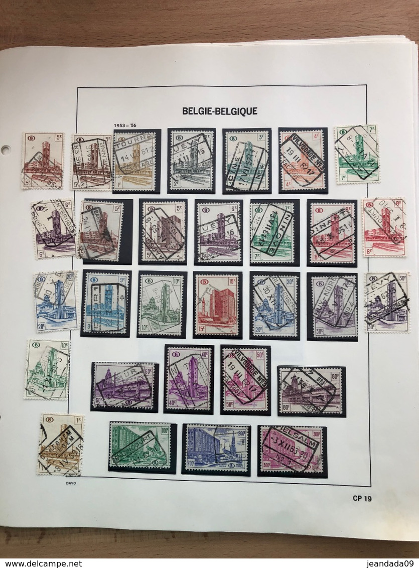 Collection de 513 timbres TR, oblitérations sélectionnées entre 1895-1987 TTB nombreux cachets d'interêt!!!! A bien voir