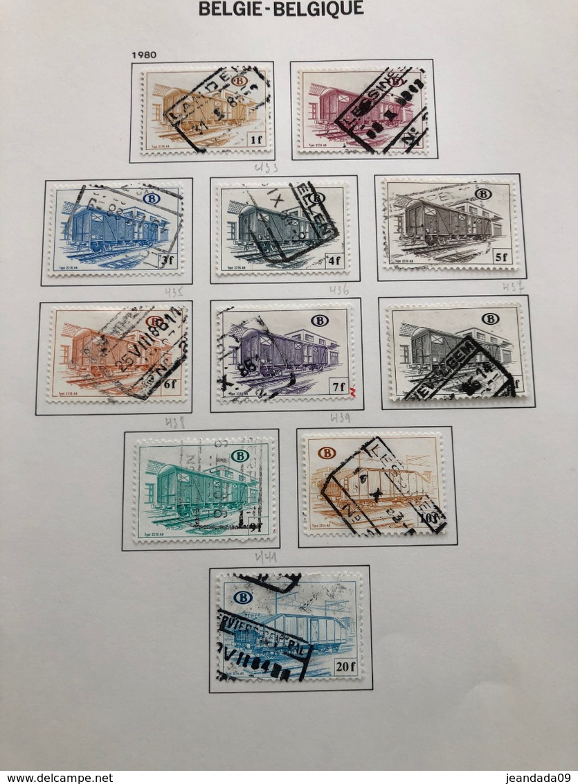 Collection de 513 timbres TR, oblitérations sélectionnées entre 1895-1987 TTB nombreux cachets d'interêt!!!! A bien voir