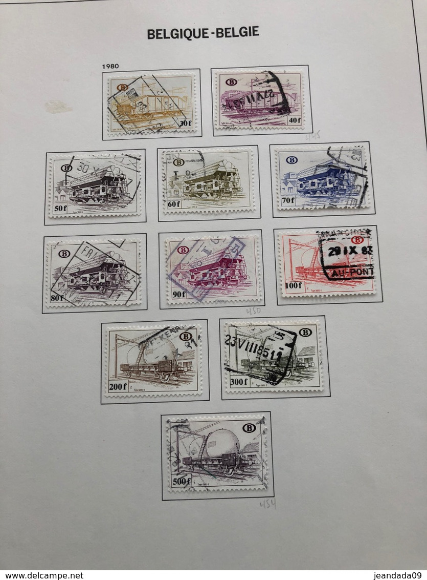 Collection de 513 timbres TR, oblitérations sélectionnées entre 1895-1987 TTB nombreux cachets d'interêt!!!! A bien voir