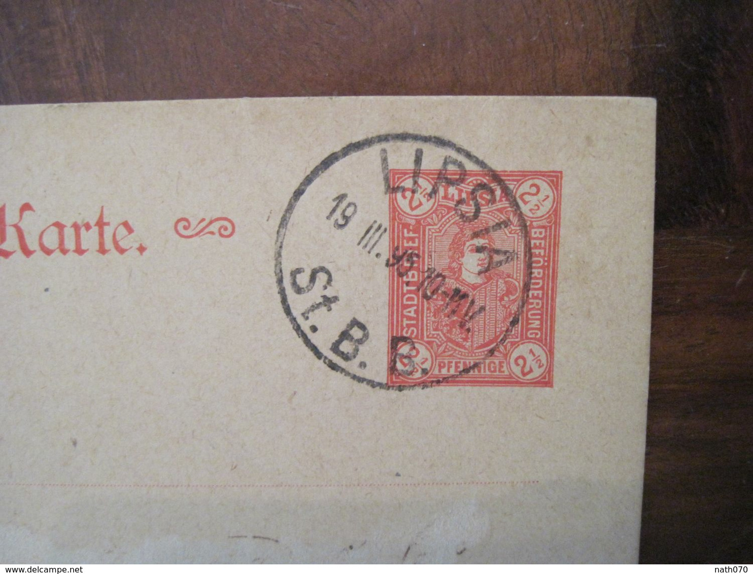 1895 LIPSIA Stadtbrief Packet Fahrt Privat Brief Post Cover Deutsches Reich Allemagne DR Poste Privée St B. B. - Correos Privados & Locales